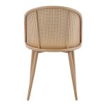 Riccardo karrige  pe rattan beige-pëlhurë beige-metal natyrore 56x52x82cm - Image 5