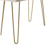 Konsola Isla  në pikturën e bardhë - ngjyra e artë 80x39x74cm - Image 6