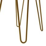 Nightstand Isla  me ngjyrë të bardhë pikture të artë 42x35x55cm - Image 6