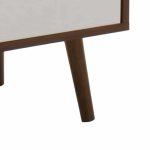 Komodinë shtrati Nastia, në ngjyrë të errët arrë - e bardhë 48x39x53cm - Image 6