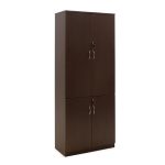 Raft librash me katër dyer Amazon, në ngjyrë arre 80x40x200cm