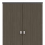 Raft librash për zyre profesionale Denith, ngjyrë gri e erret-arrë 80x40x200cm - Image 3