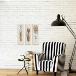 Pikturë dekorative në kanavacë PWF-0083, printim digjital, set 3 copë 58,5x3x70cm - Image 2