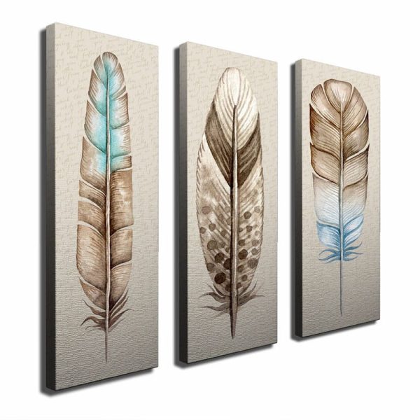 Pikturë dekorative në kanavacë PWF-0083, printim digjital, set 3 copë 58,5x3x70cm