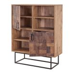 Kabineti me shumë qëllime PWF-0114  në ngjyrë pishe-të zezë 93x36x115cm - Image 3