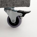 Kënd divani me shtrat PWF-0155, kënd i majtë, stof ngjyrë gri e errët 210x280x70cm - Image 7