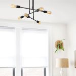 Llambë tavani PWL-0102, Ε27, në ngjyrë të zezë D75x50cm - Image 2