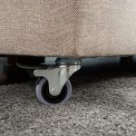 Këndi divan me shtrat PWF-051, me stof ngjyrë krem, 282x206x85cm - Image 6