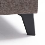 Divan me shtrat PWF-0535, stof kafe e lehtë 300x202x78cm - Image 7