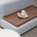 Kënd diavni PWF-0537, kënd i djathtë, stof gri-arrë 332x194x85cm - Image 5