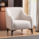 Armchair PWF-0565 pëlhurë  off bardhë 94x77x87cm - Image 2