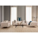 Kolltuk PWF-0579  pëlhurë ecru 108x90x70cm - Image 2