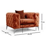 Kolltuk PWF-0579 pllakë pëlhure  108x90x70cm - Image 6