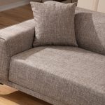 Divan 2 vendesh PWF-0566  pëlhurë bezhë-kafe 163x69x86cm - Image 6