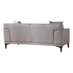 Divan 2 vendesh PWF-0566 pëlhurë  dritë gri 163x69x86cm - Image 3