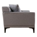 Divan 2 vendesh PWF-0566 pëlhurë  dritë gri 163x69x86cm - Image 5