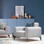 Armchair PWF-0583  pëlhurë gri 97x90x83cm - Image 2