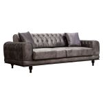 Divan-shtrat 3 vendësh PWF-0567, stof antracit 220x95x80cm