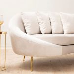 Divan 3-vendësh PWF-0574  kënd i djathtë pëlhurë beige 255x120x85cm - Image 3