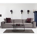 Divan 3-vendësh PWF-0594, stof në ngjyrë gri, 300x100x76cm - Image 2