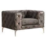 Armchair PWF-0579  pëlhurë gri të errët 108x90x70cm