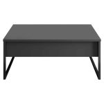 Tavolinë mesi PWF-0626, ngjyrë antracit-zezë, 90x60x40cm - Image 3