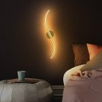 Llambë muri Le onde, LED 16W ngjyrë ari 10x5x67cm - Image 3