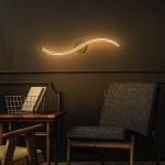 Llambë muri Le onde, LED 16W ngjyrë ari 10x5x67cm - Image 4