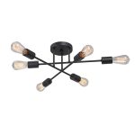 Llambë tavani Reclie, E27 metal i zi 50x50x30cm