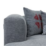 Kënd divani Lindena, kënd i majtë, stof antracit 296x158x72cm - Image 5