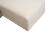 Kënd divani Lindena, kënd i djathtë, stof me ngjyrë krem, 296x158x72cm - Image 6