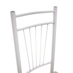 Seti i ngrënies Roza  5pcs ngjyra sonoma - këmbët e bardha gloss 120x70x75cm - Image 7