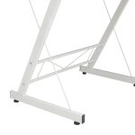 Tavolinë kompjuteri metalike Levi, MDF në ngjyrë lisi 158x120x73cm - Image 6