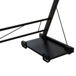 Tavolinë kompjuteri Levi, shumë-funksionale, MDF dhe metal në ngjyrë të zezë, 158x120x73cm - Image 6