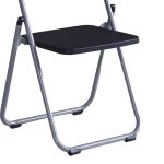 Karrige e palosshme Daxton  PP me argjend të zi 49x46.5x73.5cm - Image 3