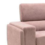 Divan 3 vendesh Shea  pëlhurë e kalbur mollë-inox 198x80x87cm - Image 3