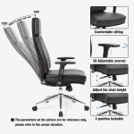 Karrige zyre Sandy Premium, me PU në ngjyrë të zezë. - Image 5