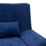 Divan me shtrat 3-vendësh Tiko, me hapësirë magazinimi,me stof në ngjyrë blu, 200x85x90cm - Image 5