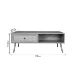 Tavolinë mesi Oslo, ngjyrë sonoma 110x59x41,5cm - Image 5