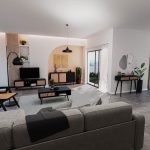 Oslo TV kabineti ngjyra e zezë-natyrore 150x39x49cm - Image 2