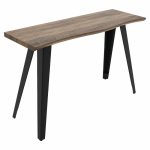 Tabela e konsolës Gallant  MDF - këmbët metalike të zeza 120x40x76cm - Image 3