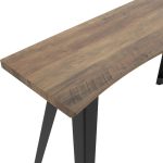 Tabela e konsolës Gallant  MDF - këmbët metalike të zeza 120x40x76cm - Image 4