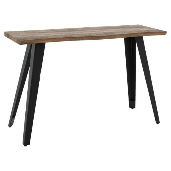 Tabela e konsolës Gallant  MDF - këmbët metalike të zeza 120x40x76cm