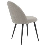 Karrige Graceful  boucle pëlhurë dritë gri-këmbë të zezë - Image 2