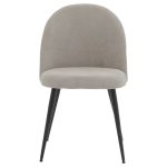 Karrige Graceful  boucle pëlhurë dritë gri-këmbë të zezë - Image 4