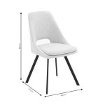 Karrige Inicioni pëlhurë  bouclé pëlhurë të kalbur mollë-këmbë të zezë - Image 7