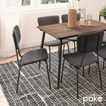 Karrige Tania  gri e errët pëlhurë antike-këmbë e zezë - Image 2