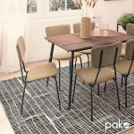 Karrige Tania  beige pëlhurë antike-këmbë e zezë - Image 2