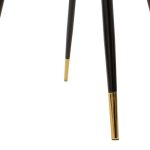 Karrige Giselle  kadife këmbë jeshile e zezë-artë - Image 7