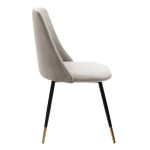 Karrige Giselle  kadife këmbë gri e zezë-artë - Image 4